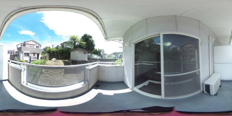 パノラマ画像バルコニー