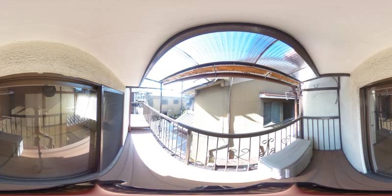 パノラマ画像バルコニー