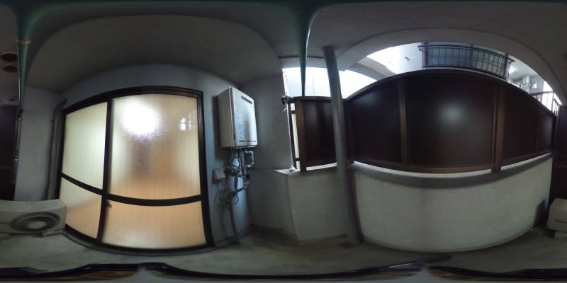 パノラマ画像バルコニー