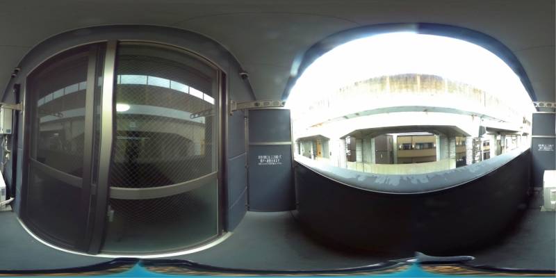 パノラマ画像バルコニー