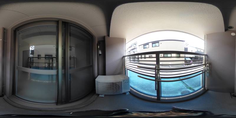 パノラマ画像バルコニー