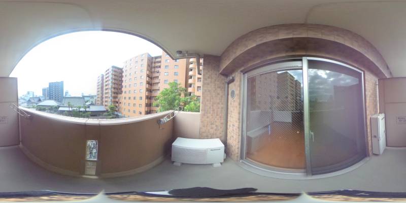 パノラマ画像バルコニー