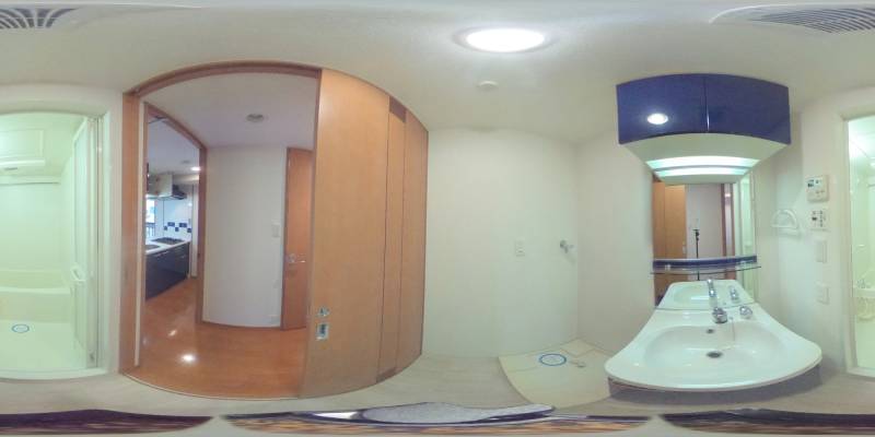 パノラマ画像洗面所