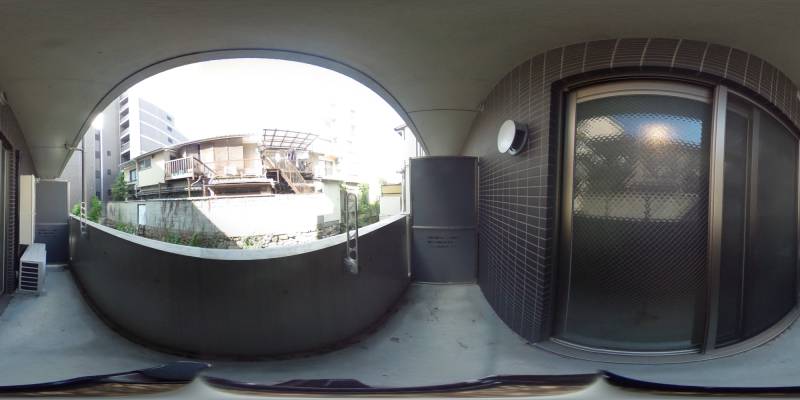 パノラマ画像バルコニー