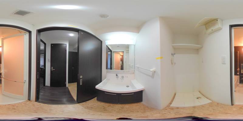 パノラマ画像洗面所