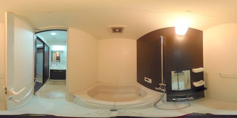 パノラマ画像バスルーム