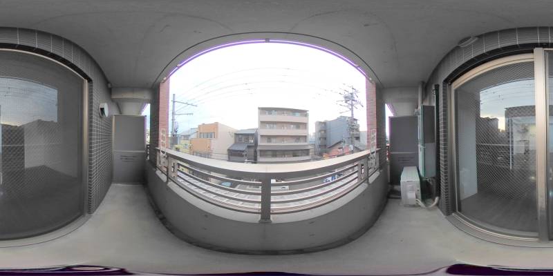 パノラマ画像バルコニー