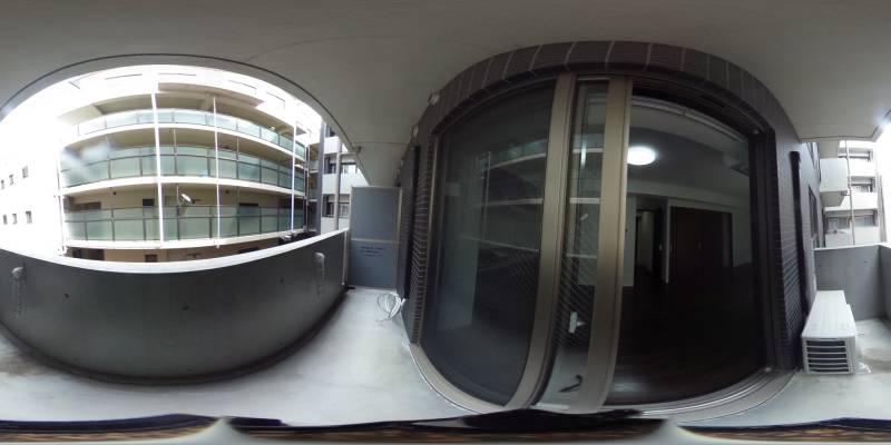 パノラマ画像バルコニー