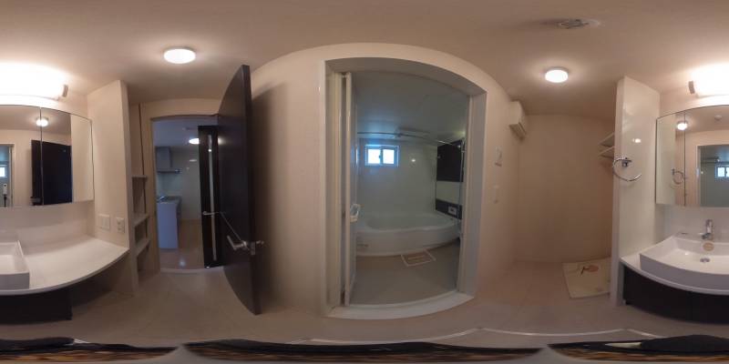 パノラマ画像洗面所