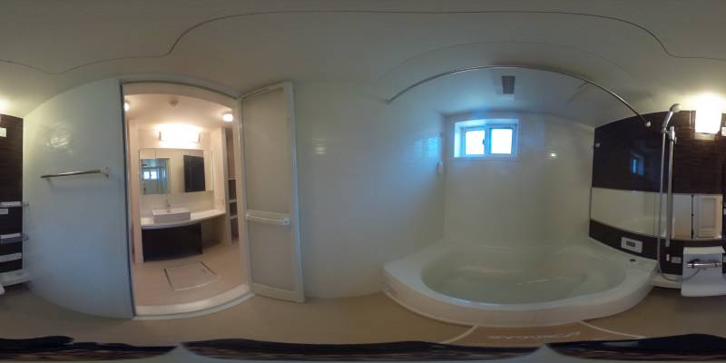 パノラマ画像バスルーム