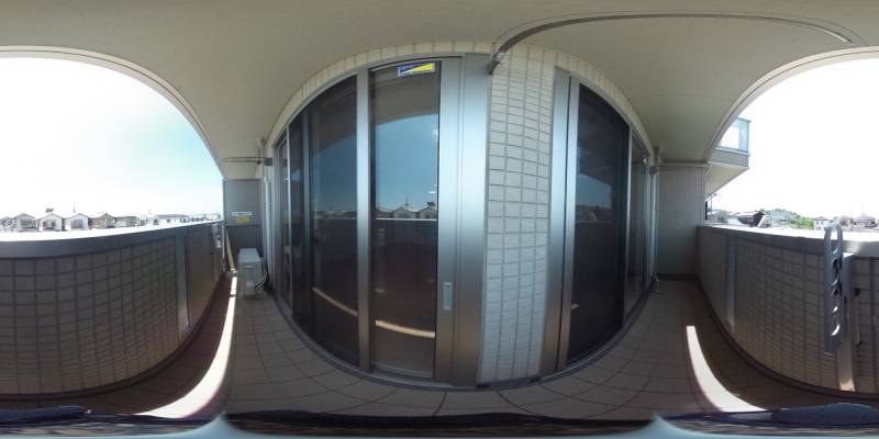 パノラマ画像バルコニー