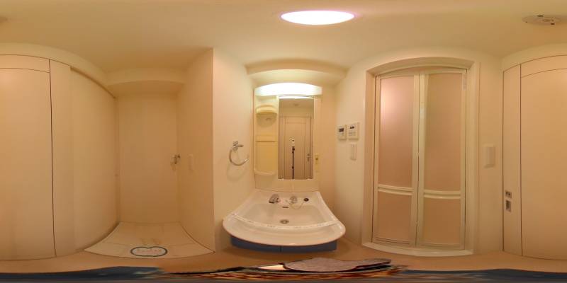 パノラマ画像洗面所