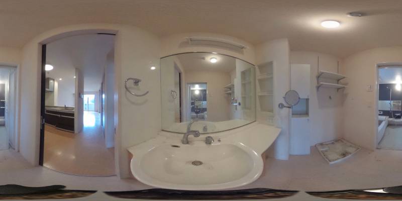 パノラマ画像洗面所