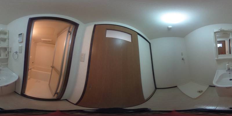 パノラマ画像洗面所