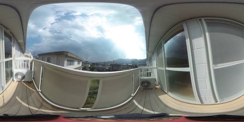 パノラマ画像バルコニー