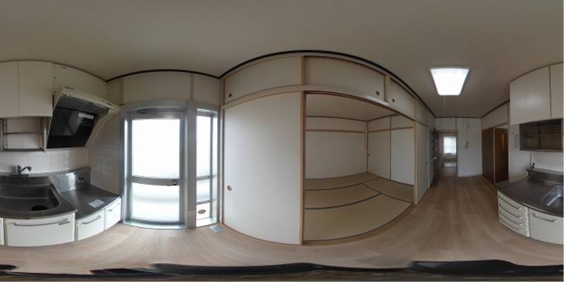 パノラマ画像キッチン