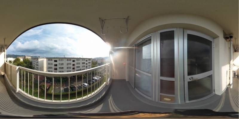 パノラマ画像バルコニー