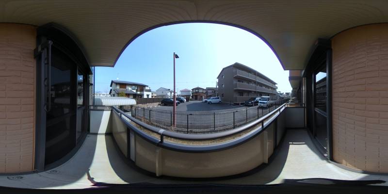 パノラマ画像バルコニー