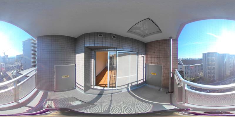 パノラマ画像バルコニー