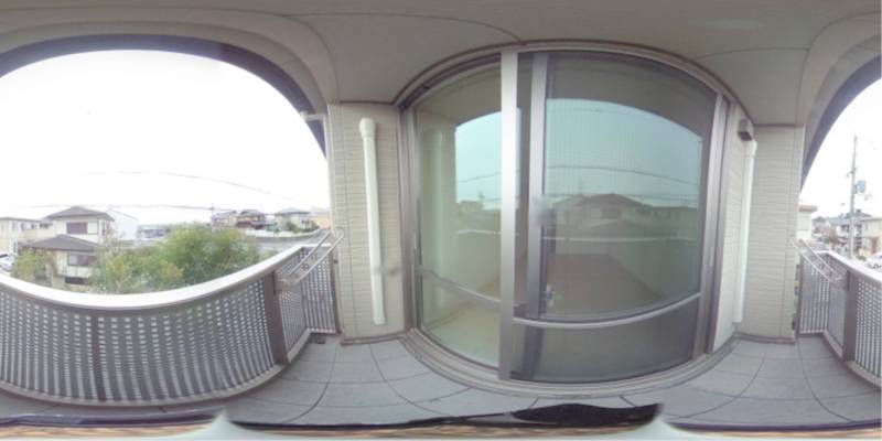 パノラマ画像バルコニー