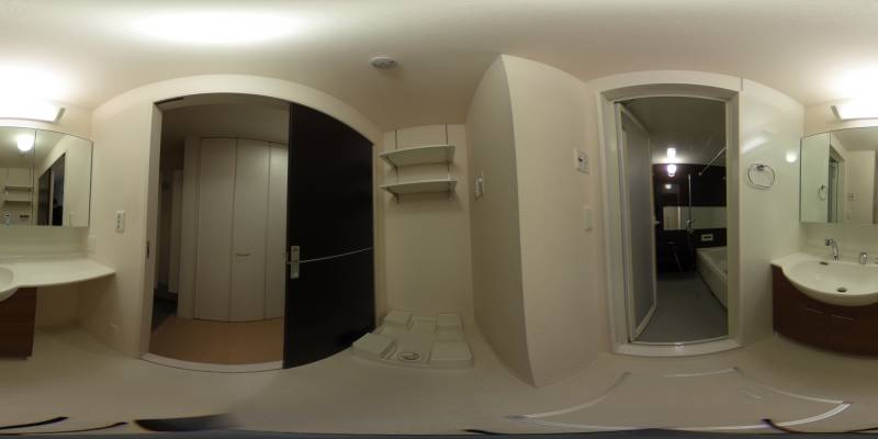 パノラマ画像洗面所