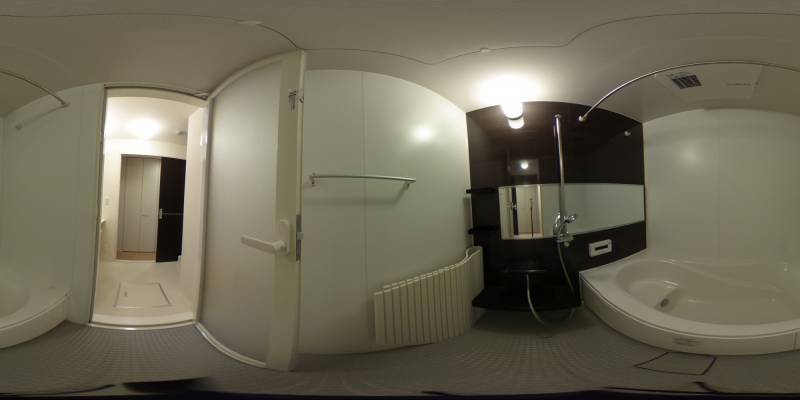 パノラマ画像バスルーム