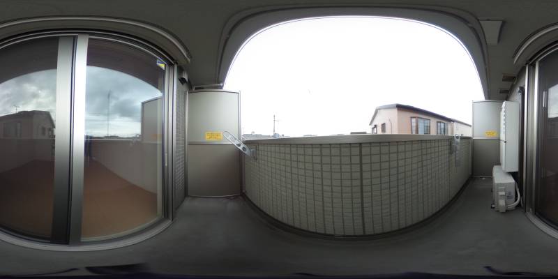 パノラマ画像バルコニー