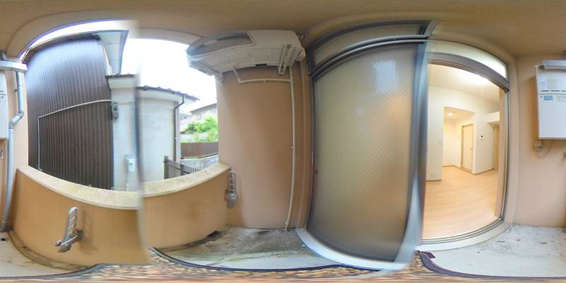 パノラマ画像バルコニー