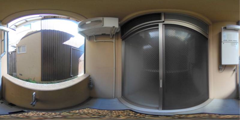 パノラマ画像バルコニー