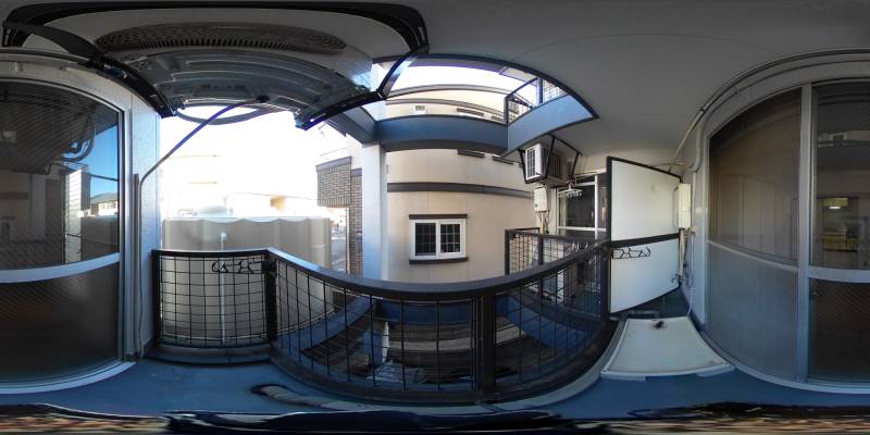 パノラマ画像バルコニー