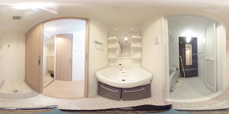 パノラマ画像洗面所