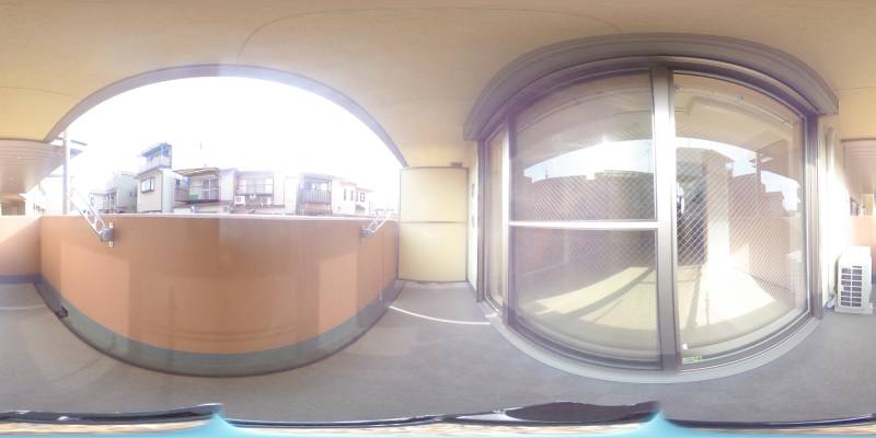 パノラマ画像バルコニー