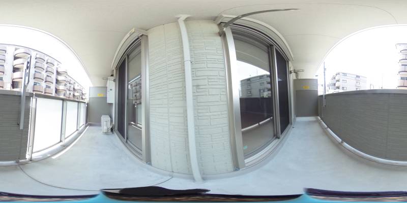 パノラマ画像バルコニー