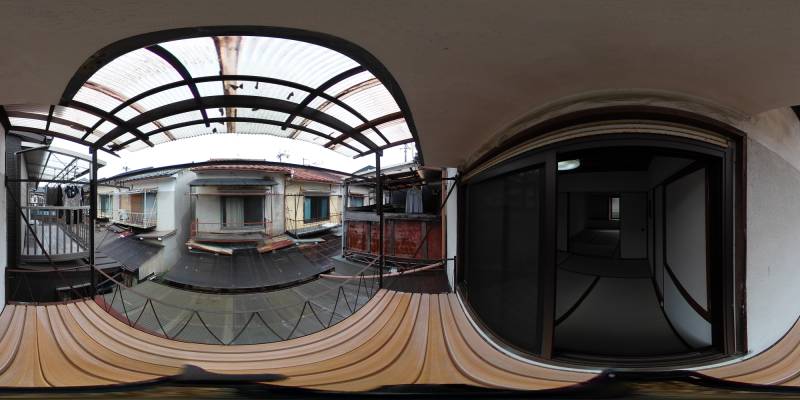 パノラマ画像バルコニー