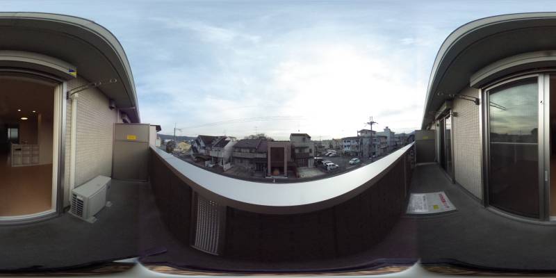 パノラマ画像バルコニー