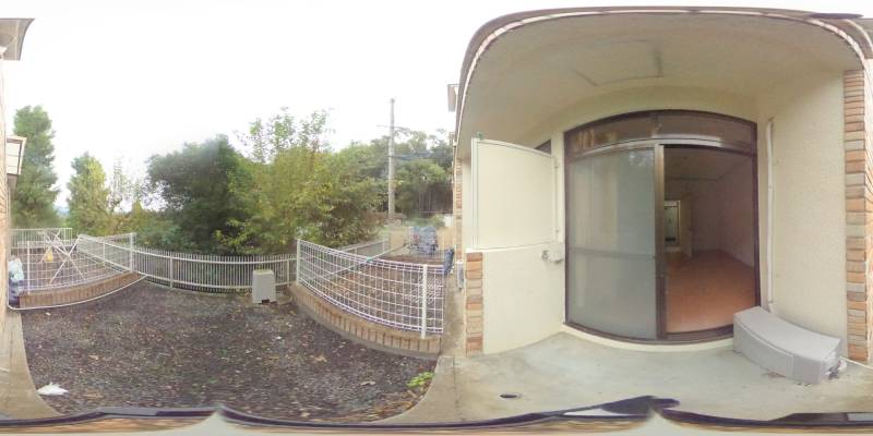 パノラマ画像バルコニー