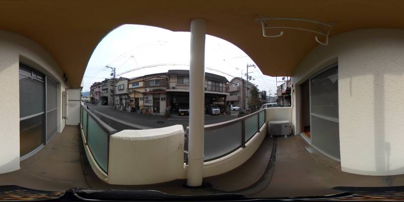 パノラマ画像バルコニー