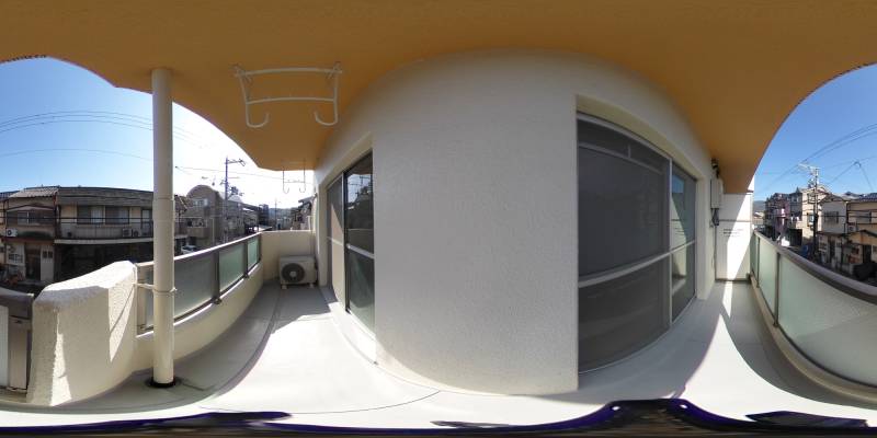 パノラマ画像バルコニー