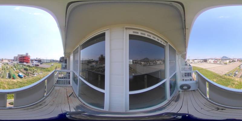 パノラマ画像バルコニー