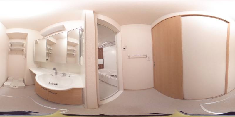 パノラマ画像洗面所