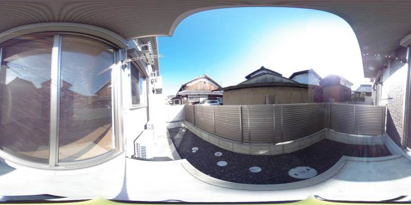 パノラマ画像バルコニー