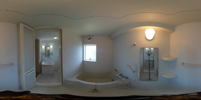 パノラマ画像バスルーム