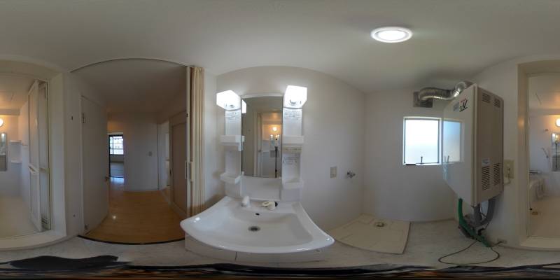 パノラマ画像洗面所