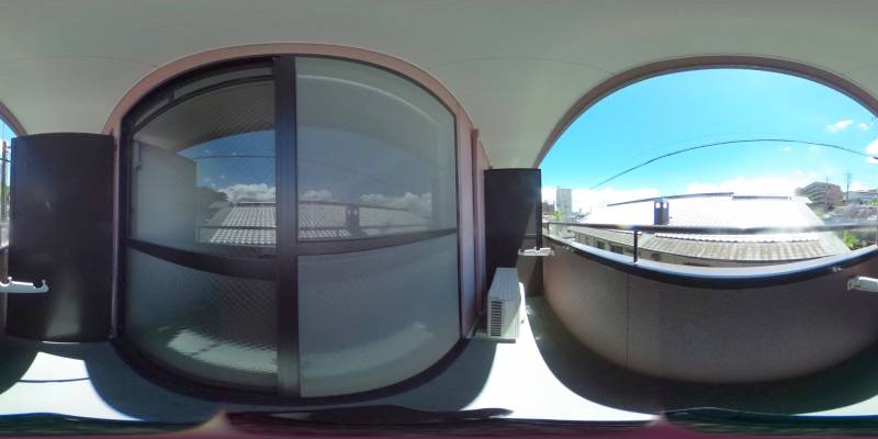 パノラマ画像バルコニー