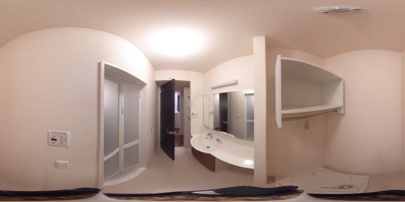 パノラマ画像洗面所