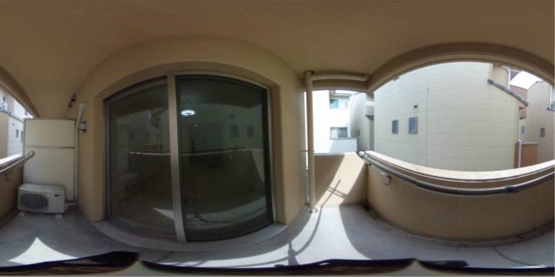 パノラマ画像バルコニー