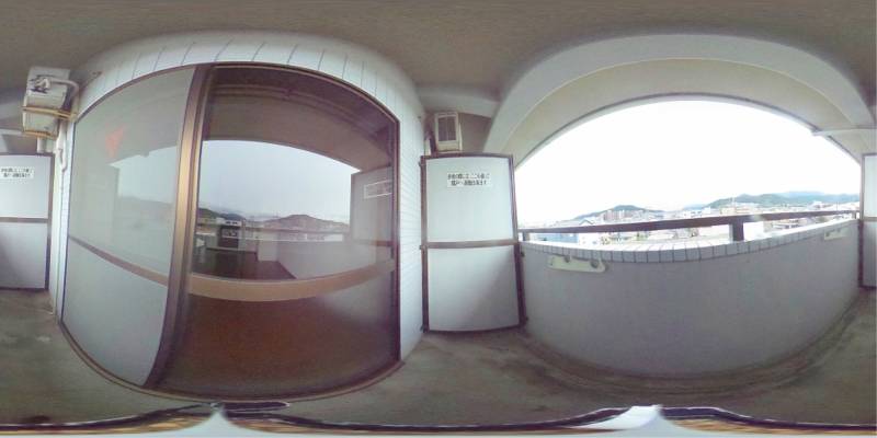 パノラマ画像バルコニー