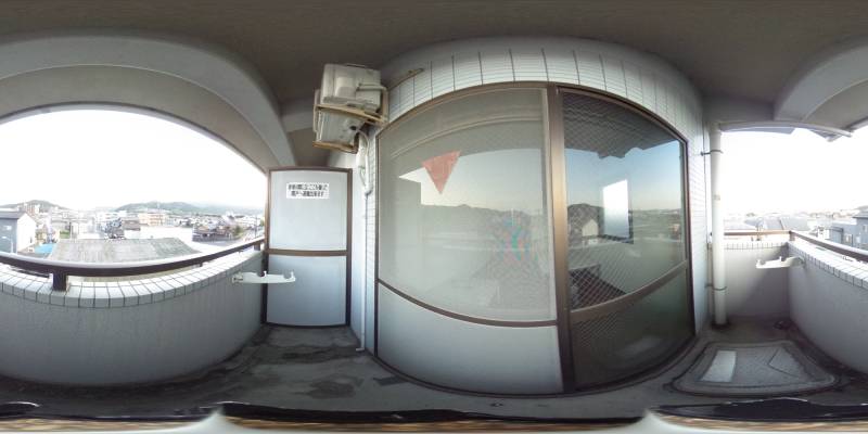 パノラマ画像バルコニー