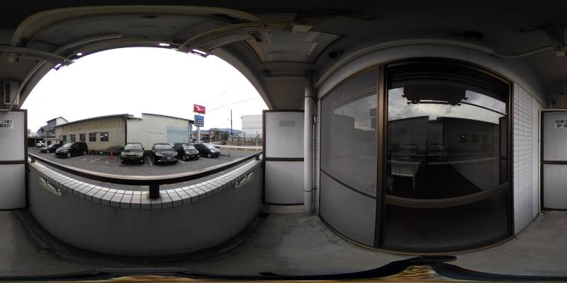 パノラマ画像バルコニー