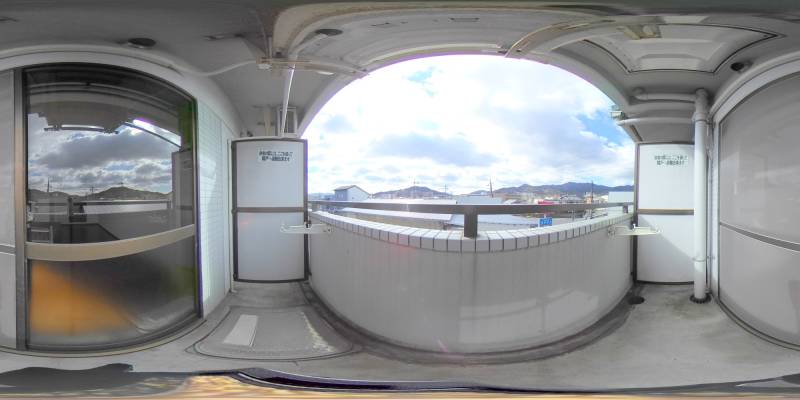 パノラマ画像バルコニー